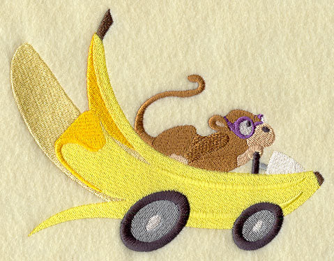 Monkey Racer in Banana Car