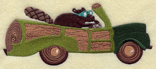Beaver Racer in Woody Station Wagon