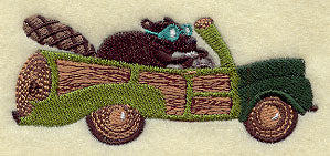 Beaver Racer in Woody Station Wagon