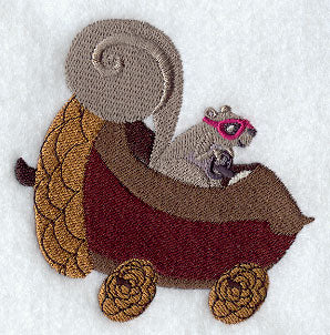 Squirrel Racer in Acorn Car