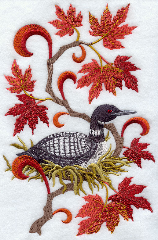 Canada Common Loon and Maple Leaf Medley