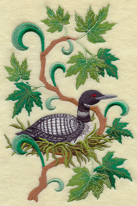Canada Common Loon and Maple Leaf Medley