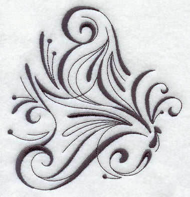 Inky Butterfly in Flight