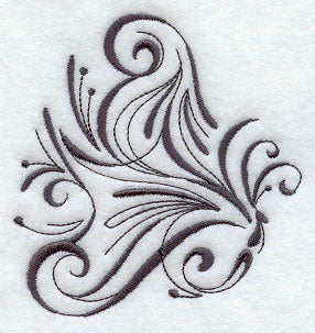 Inky Butterfly in Flight