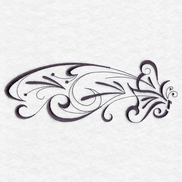 Inky Butterfly Border