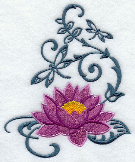 Lotus Blossom and Dragonfly Echo