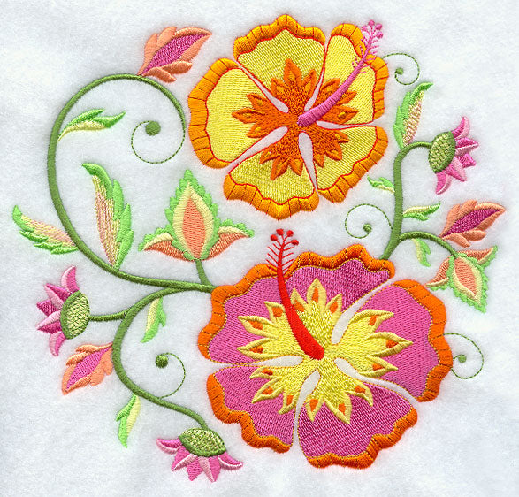 Jacobean Hibiscus Circle