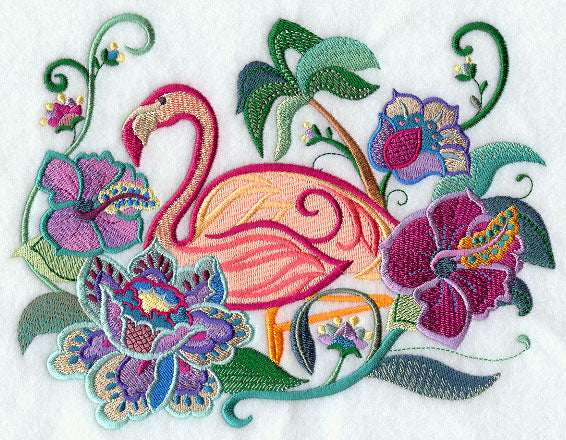 Summer Lovin' Flamingo in Flowers