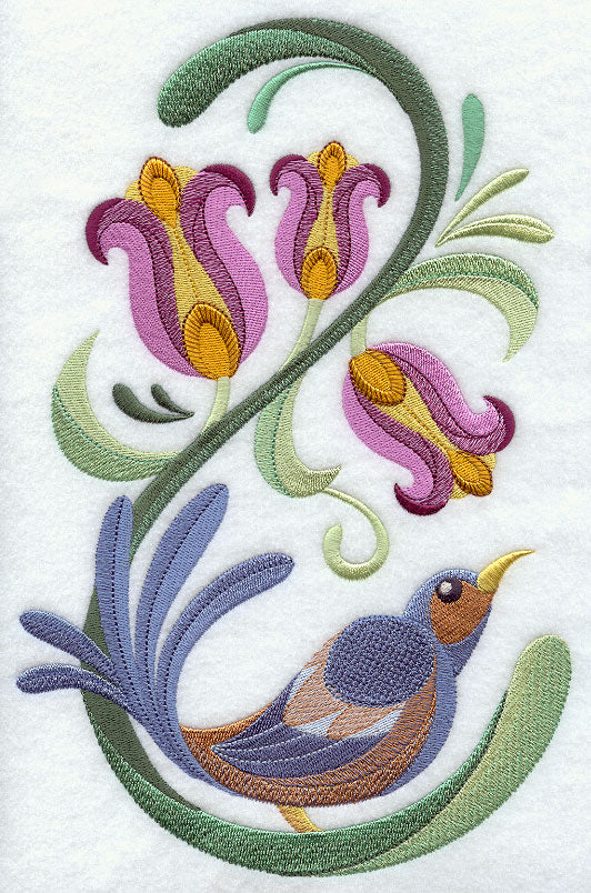 Jacobean Tweet in Tulips