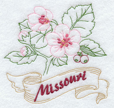 Missouri - Hawthorn (Redwork)