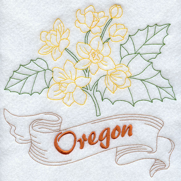 Oregon - Oregon Grape (Redwork)