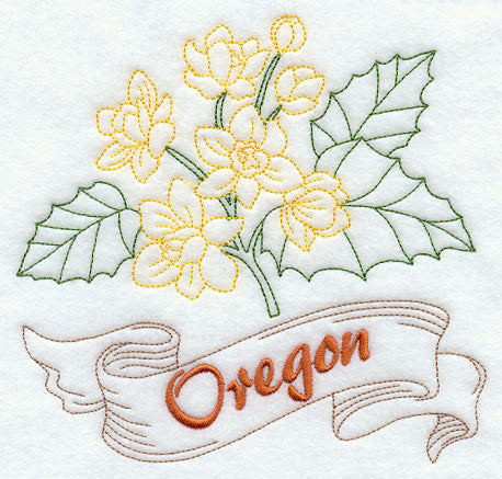 Oregon - Oregon Grape (Redwork)