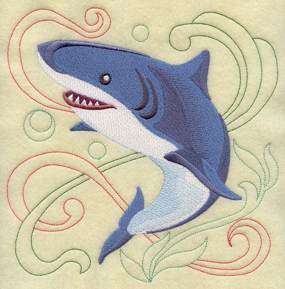 Shark Under the Sea Square
