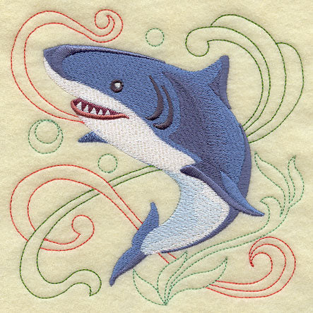 Shark Under the Sea Square