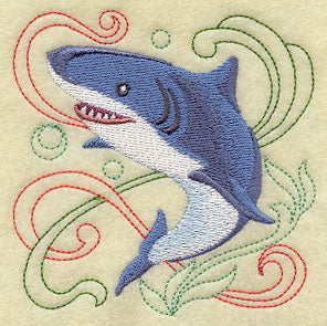 Shark Under the Sea Square