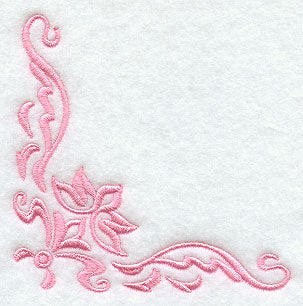 Delicate Damask Corner