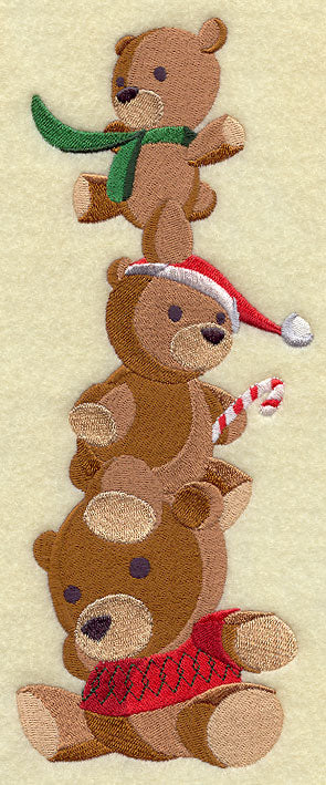 Teddy Bear Christmas Stack