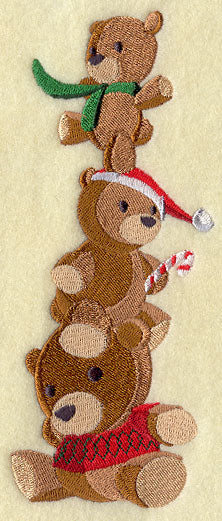 Teddy Bear Christmas Stack