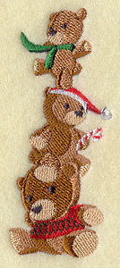 Teddy Bear Christmas Stack