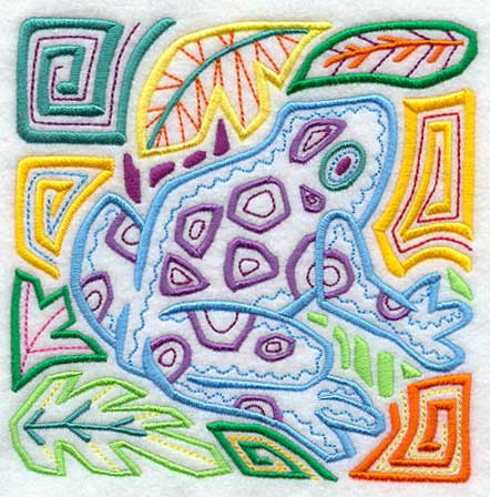 Mola Poison Dart Frog Square