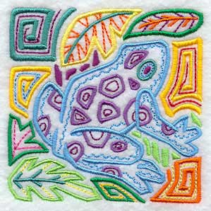 Mola Poison Dart Frog Square