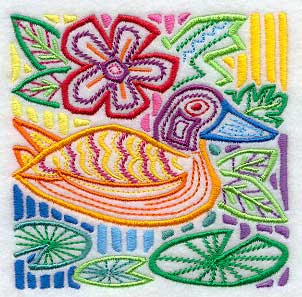 Mola Argentine Duck Square