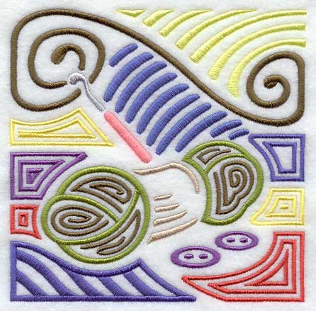 Mola Crocheting Square