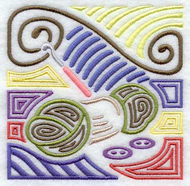 Mola Crocheting Square