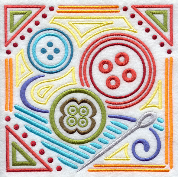 Mola Button Square