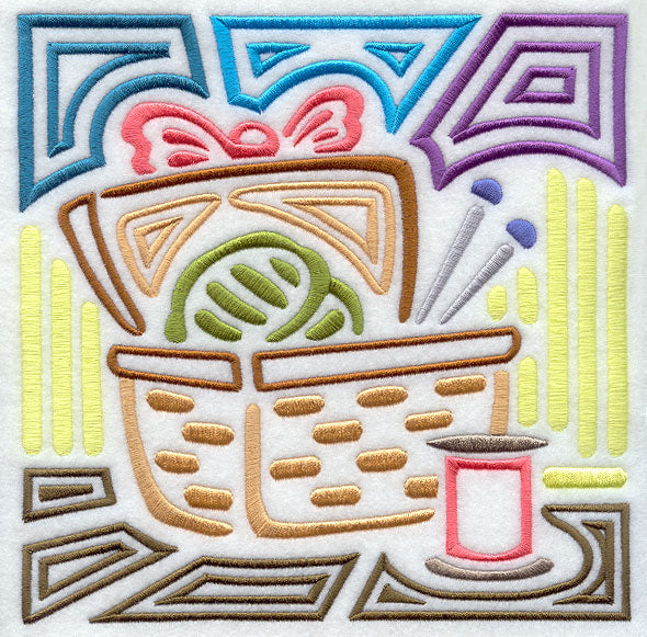 Mola Sewing Basket Square