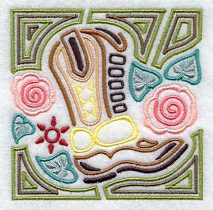 Mola Cowboy Boot Square