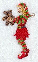 Enchanted Christmas Elf and Bear