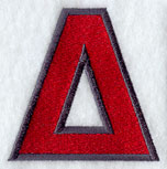 Collegiate Letter Delta (5 Inch)
