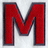 Collegiate Letter Mu (5 Inch)