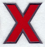 Collegiate Letter Chi (5 Inch)