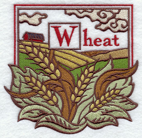 Wheat Woodcut