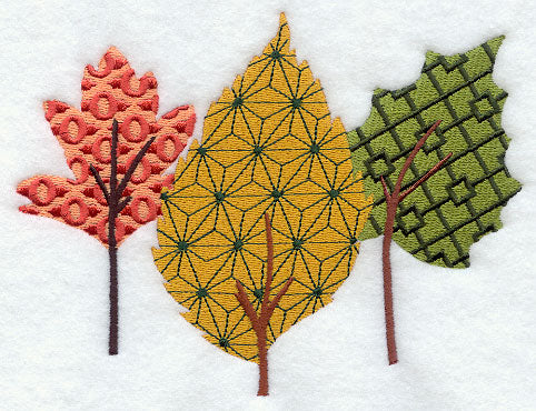 Kaleidoscope Autumn Leaf Trio 3