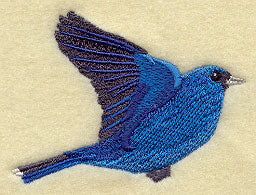 Flying Indigo Bunting