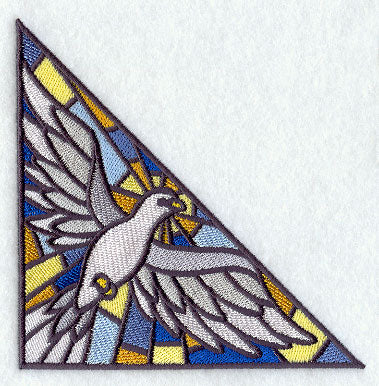 Stained Glass Dove of Peace Corner