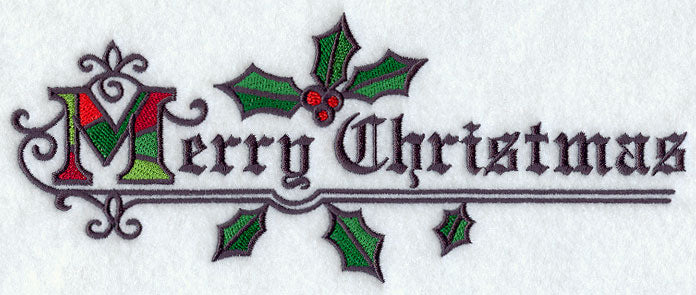 Stained Glass Merry Christmas