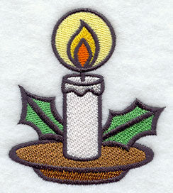 Stained Glass Christmas Candle
