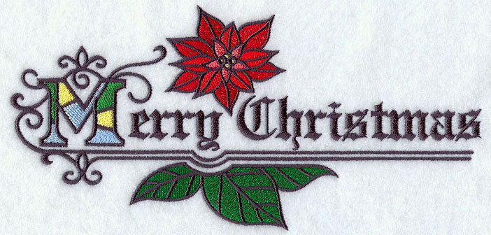 Stained Glass Merry Christmas