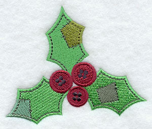 Button-Down Christmas Holly
