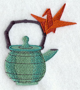 Teapot with Crane