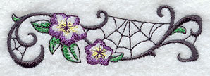Spider Web Floral Border