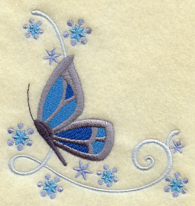 Feliz Flutterby Wintry Rose Corner