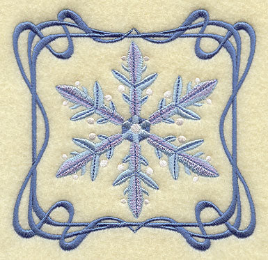 Four Seasons Nouveau Tile - Winter Snowflake
