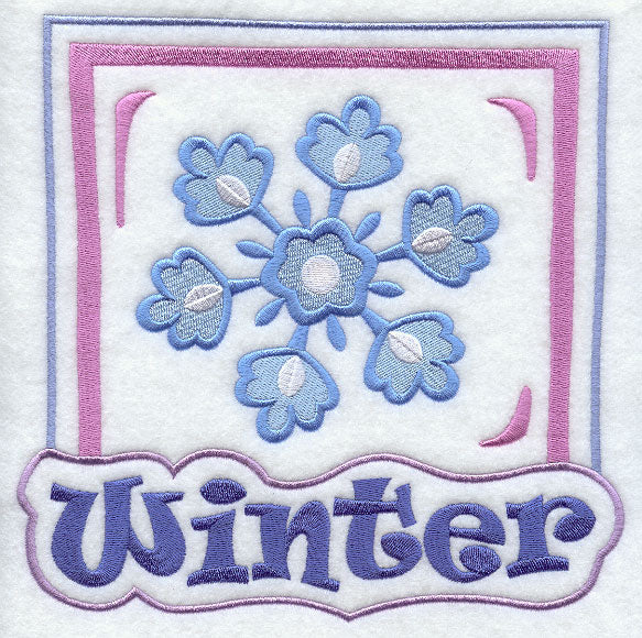 A View of the Seasons - Winter Snowflake