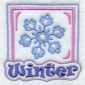 A View of the Seasons - Winter Snowflake