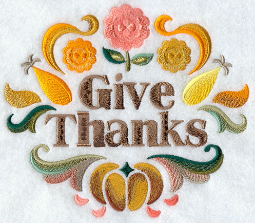 Fall into Color Give Thanks Circle